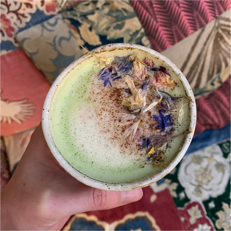 Yogahome cafe - matcha latte